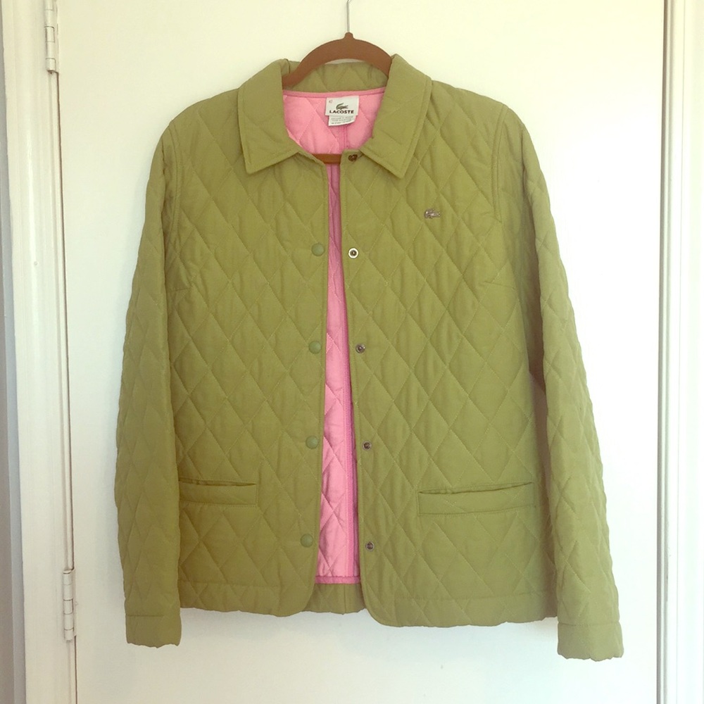 Lacoste Green Quilted Jacket